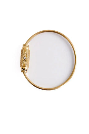 Bracelet Marie Lichtenberg Baby locket twist Jaune en Or jaune