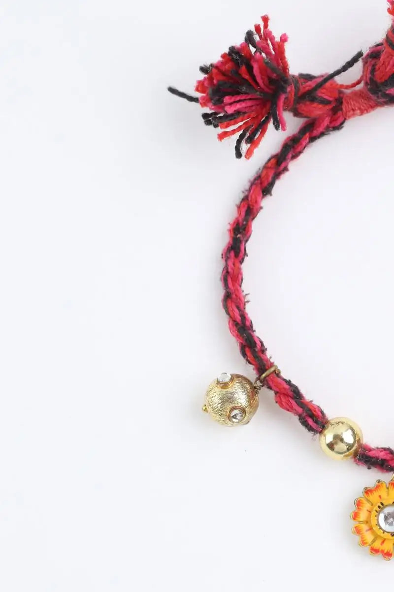 Bracelet Monoki Rose en Tissu