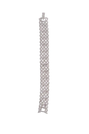 Bracelet orné de diamants Swarovski Argent en Argent - Seconde Main