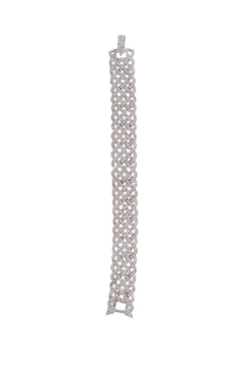 Bracelet orné de diamants Swarovski Argent en Argent - Seconde Main