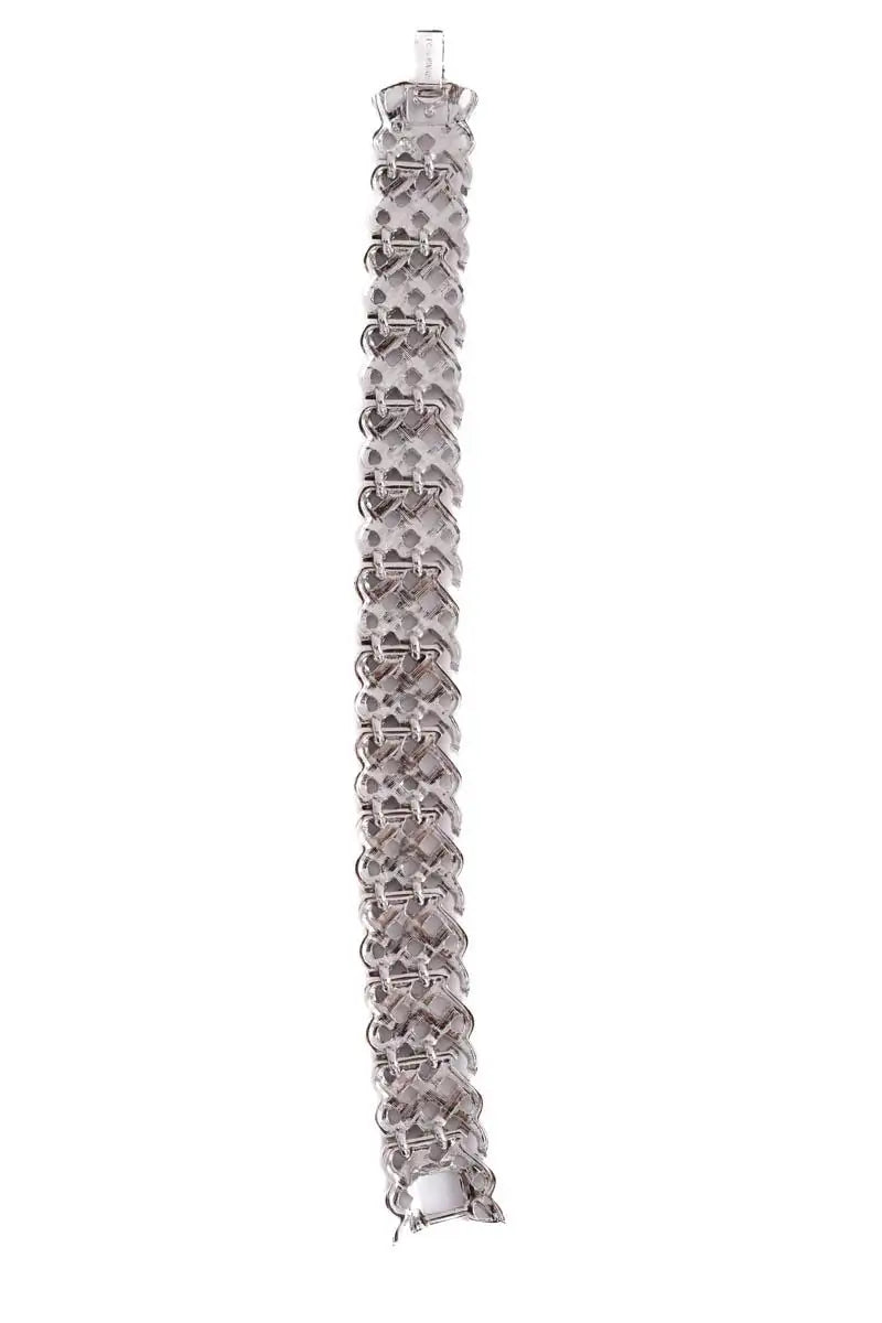Bracelet orné de diamants Swarovski Argent en Argent