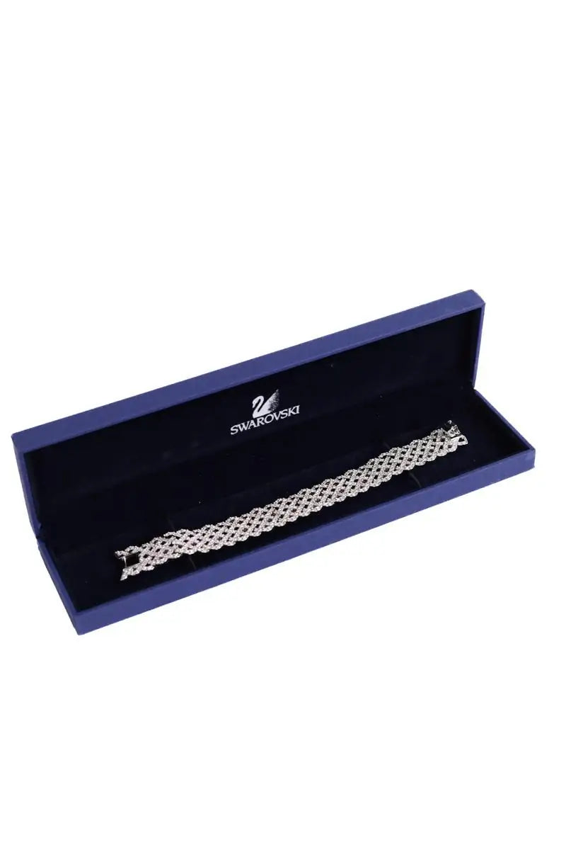 Bracelet orné de diamants Swarovski Argent en Argent