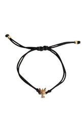 Bracelet Patrizia Pepe Lucky Noir en Tissu - Seconde Main