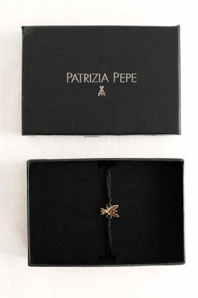 Bracelet Patrizia Pepe Lucky Noir en Tissu