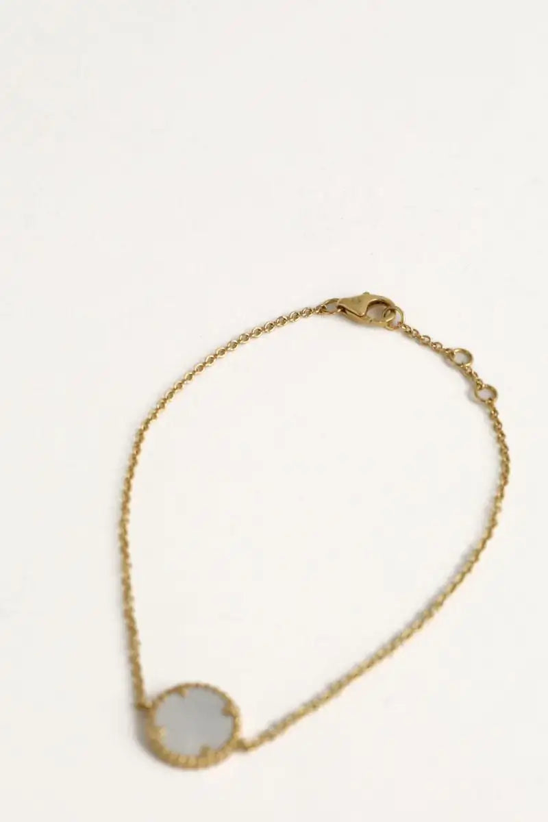 Bracelet Poinçon 22 Nuance Doré en Or jaune