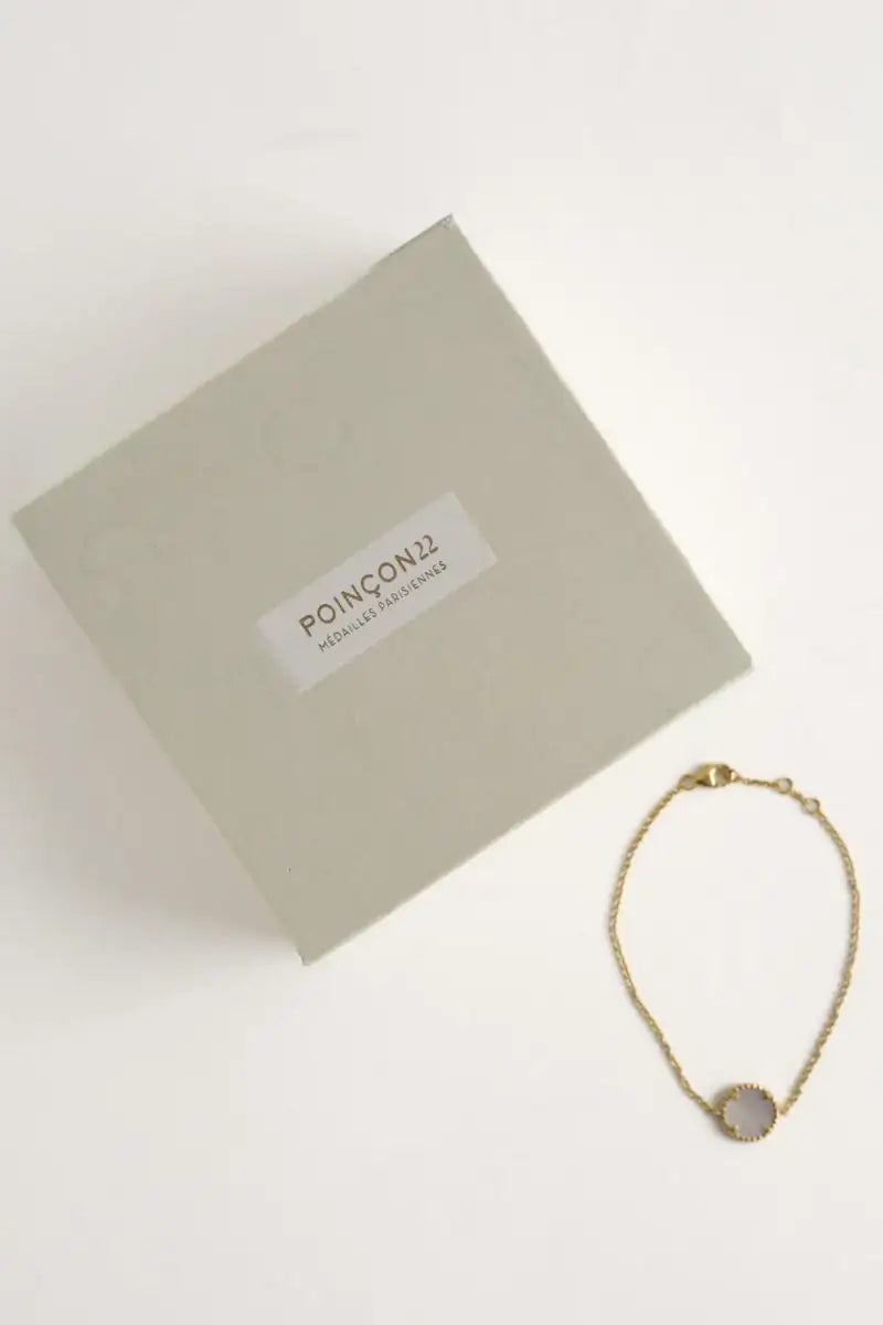 Bracelet Poinçon 22 Nuance Doré en Or jaune