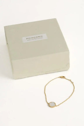 Bracelet Poinçon 22 Nuance Doré en Or jaune