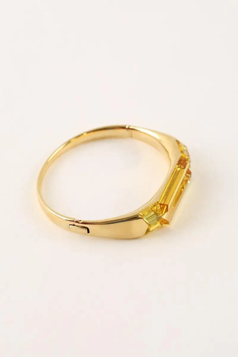 Bracelet Swarovski Lucent bangle Jaune en Cristal