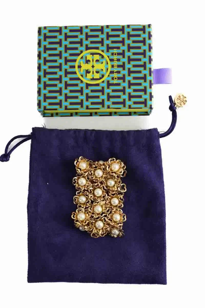 Bracelet Tory Burch Doré en Métal