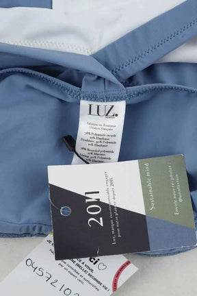 Brassière Luz Anna bleu ciel blan Bleu en Polyamide