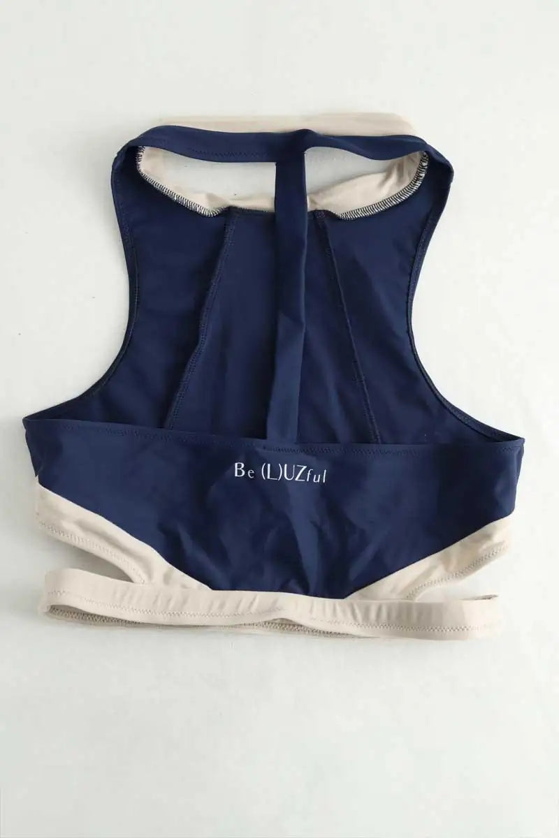 Brassière Luz Anna Bleu en Polyamide