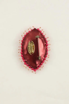 Broche Céleste Mogador Rouge en Perle