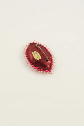 Broche Céleste Mogador Rouge en Perle