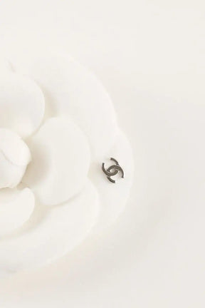 Broche Chanel Blanc en Tissu