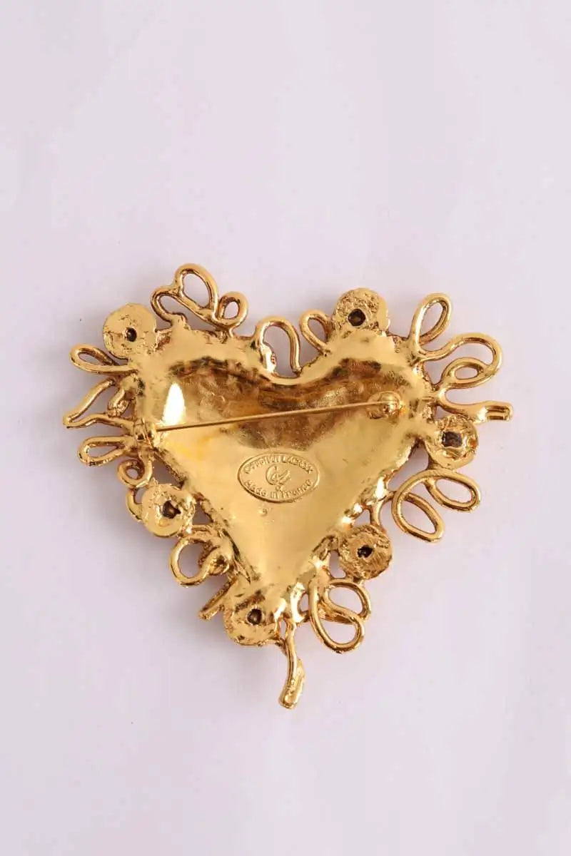 Broche Christian Lacroix Doré en Argent Doré