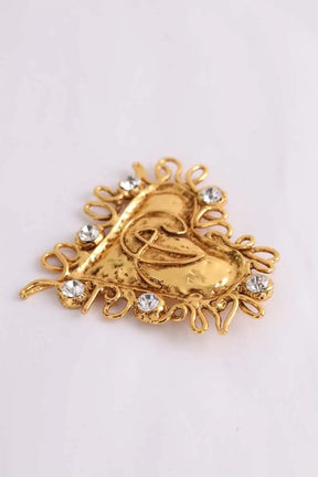 Broche Christian Lacroix Doré en Argent Doré