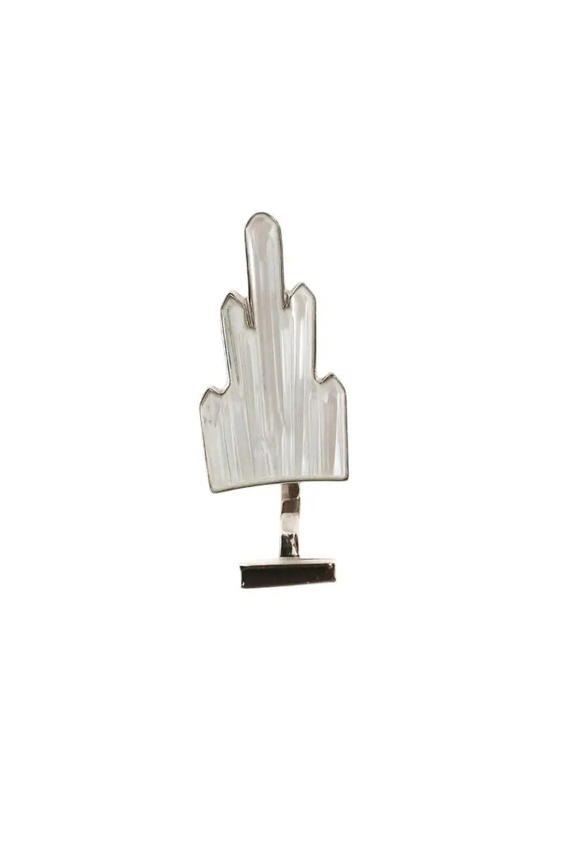 Broche Lalique Blanc en Métal - Seconde Main