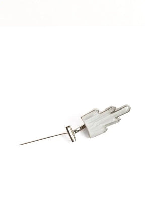 Broche Lalique Blanc en Métal