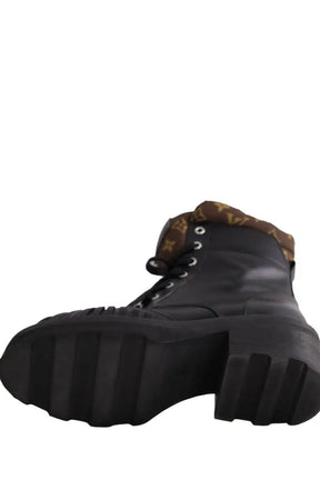 Boots à lacets Louis Vuitton Noir en Cuir