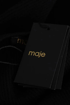 Robe Maje Richaine Noir en Viscose