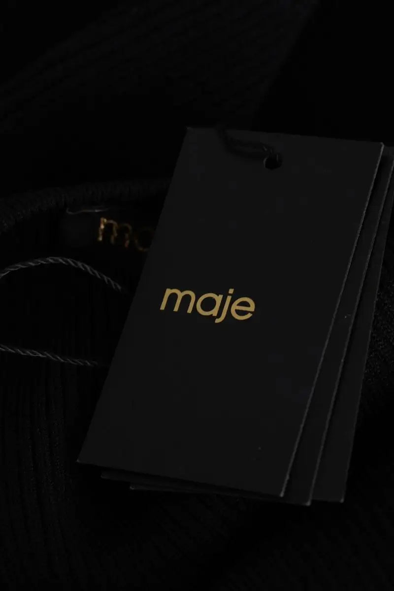 Robe Maje Richaine Noir en Viscose