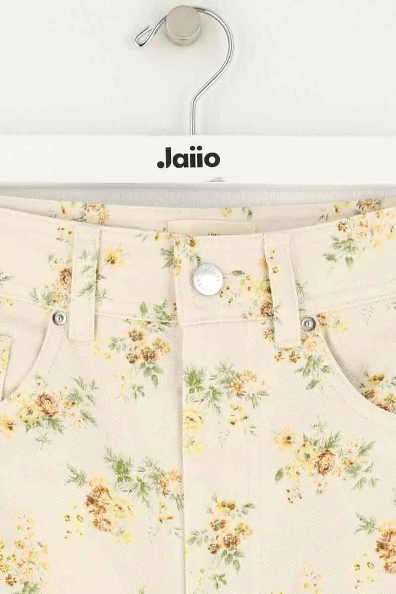 Jean large Sézane Beige en Coton