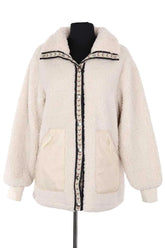 Blouson Levi's Blanc en Synthétique, taille XS - Seconde Main