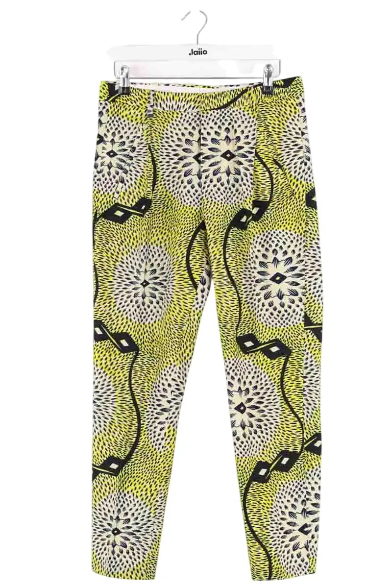 Pantalon droit Chloé Stora Jaune en Coton, taille S - Seconde Main