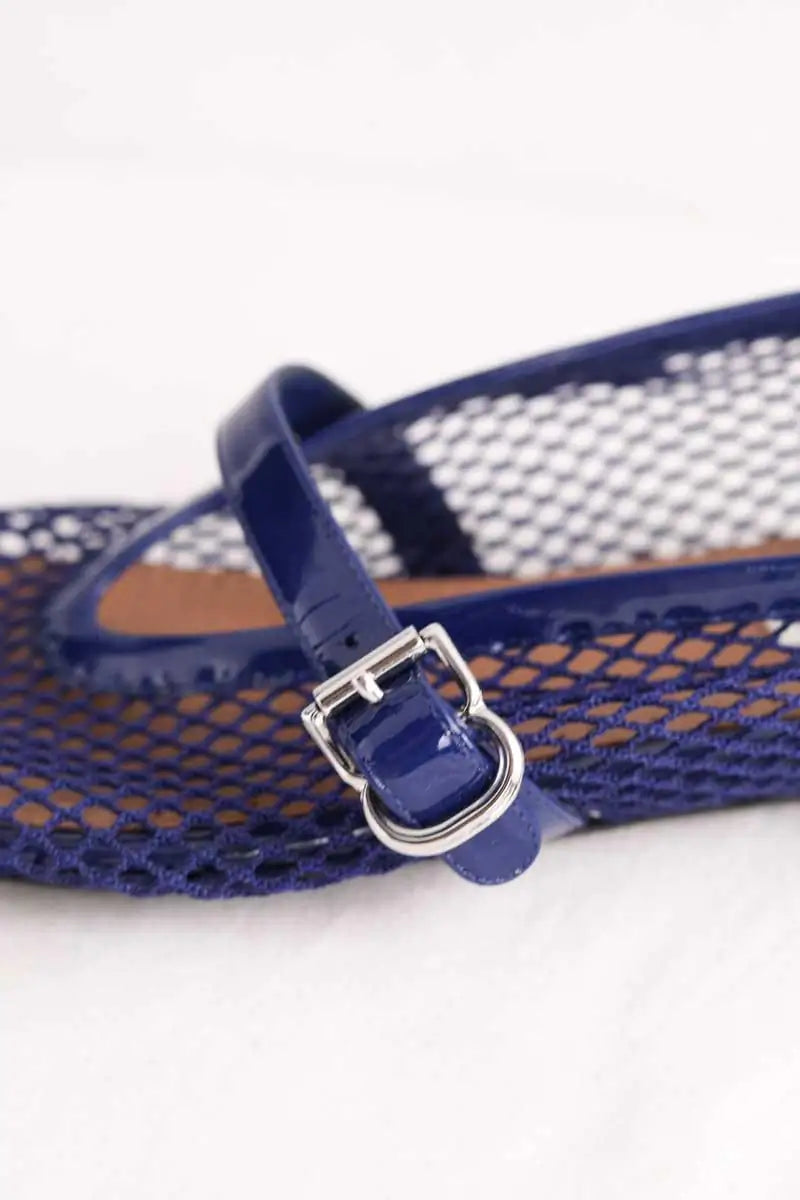 Ballerines Alaïa Marine en Polyester