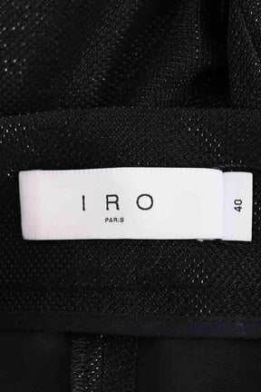 Pantalon droit Iro Noir en Synthétique