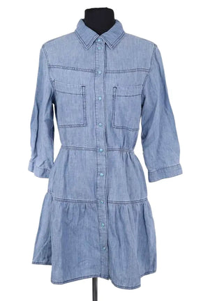 Robe Ba&Sh Bleu en Coton, taille S - Seconde Main