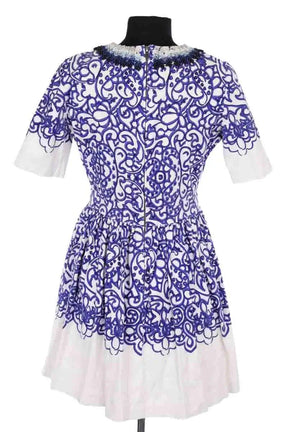 Robe Manoush Bleu en Coton