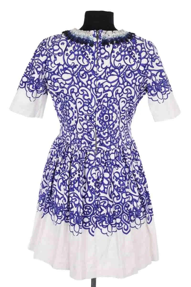 Robe Manoush Bleu en Coton