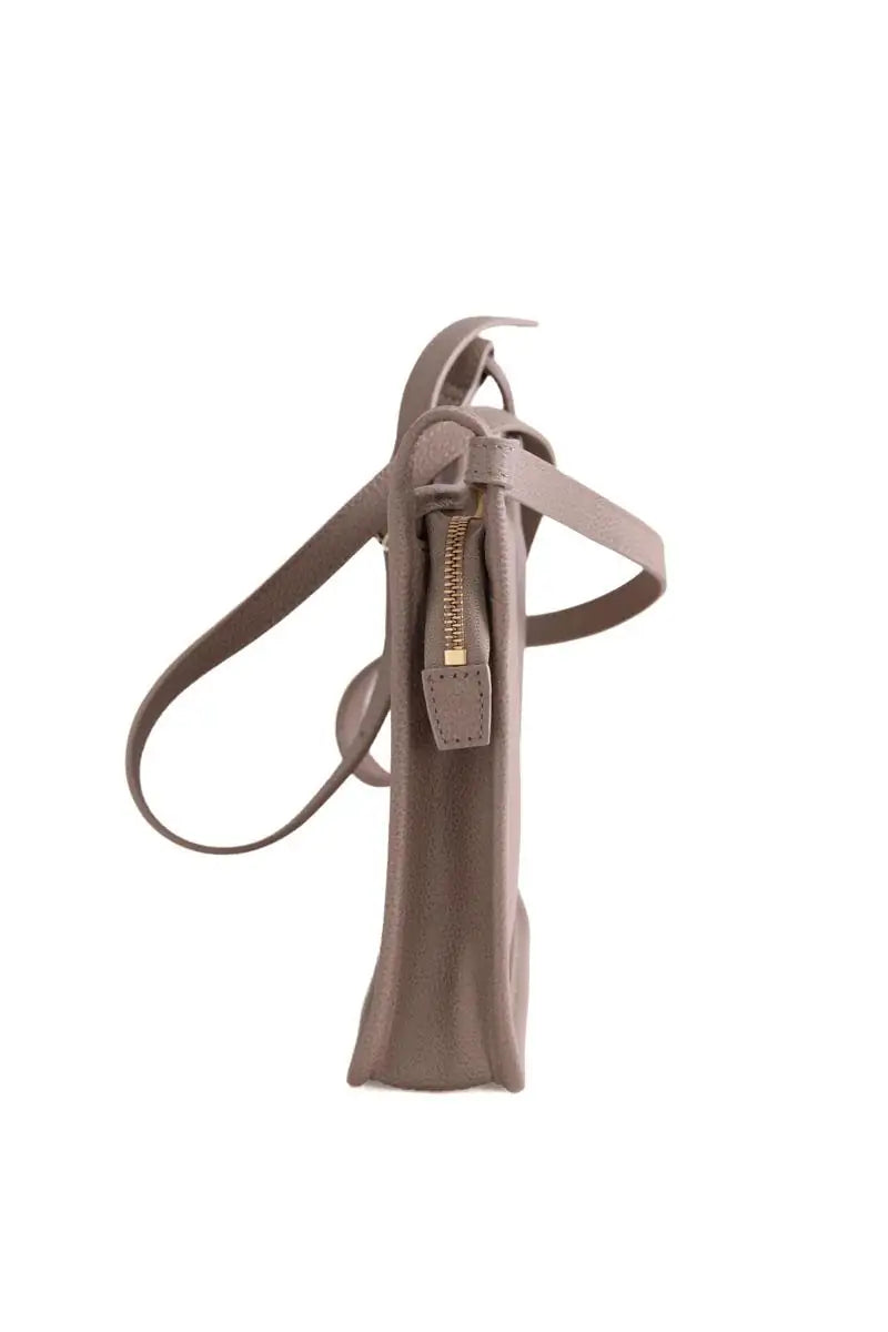 Sac à bandoulière Longchamp Le Foulonné S Gris en Cuir