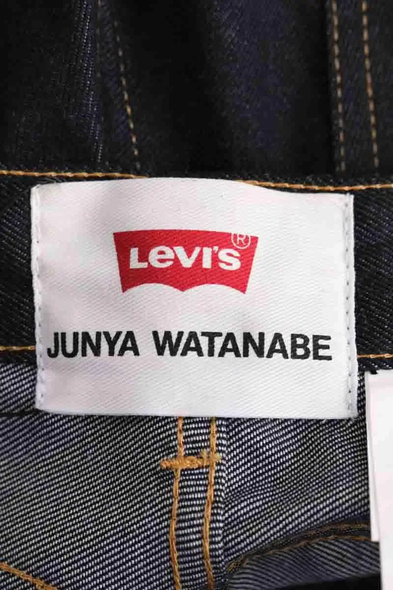 Jean droit Junya Watanabe Bleu en Coton