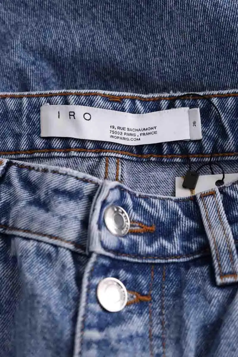 Jean droit Iro Bleu en Coton