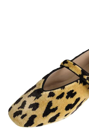 Ballerines Le Monde Beryl Jaune en Velours