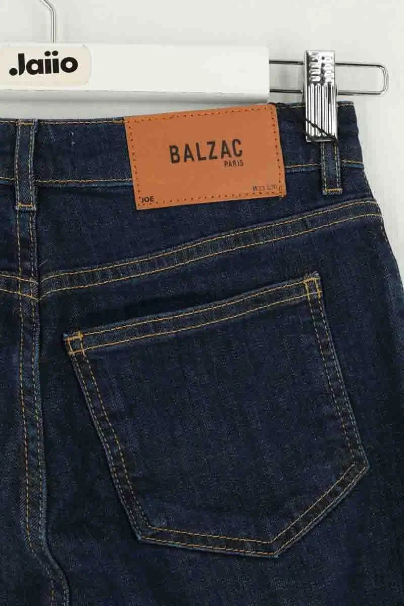 Jean slim Balzac Marine en Coton