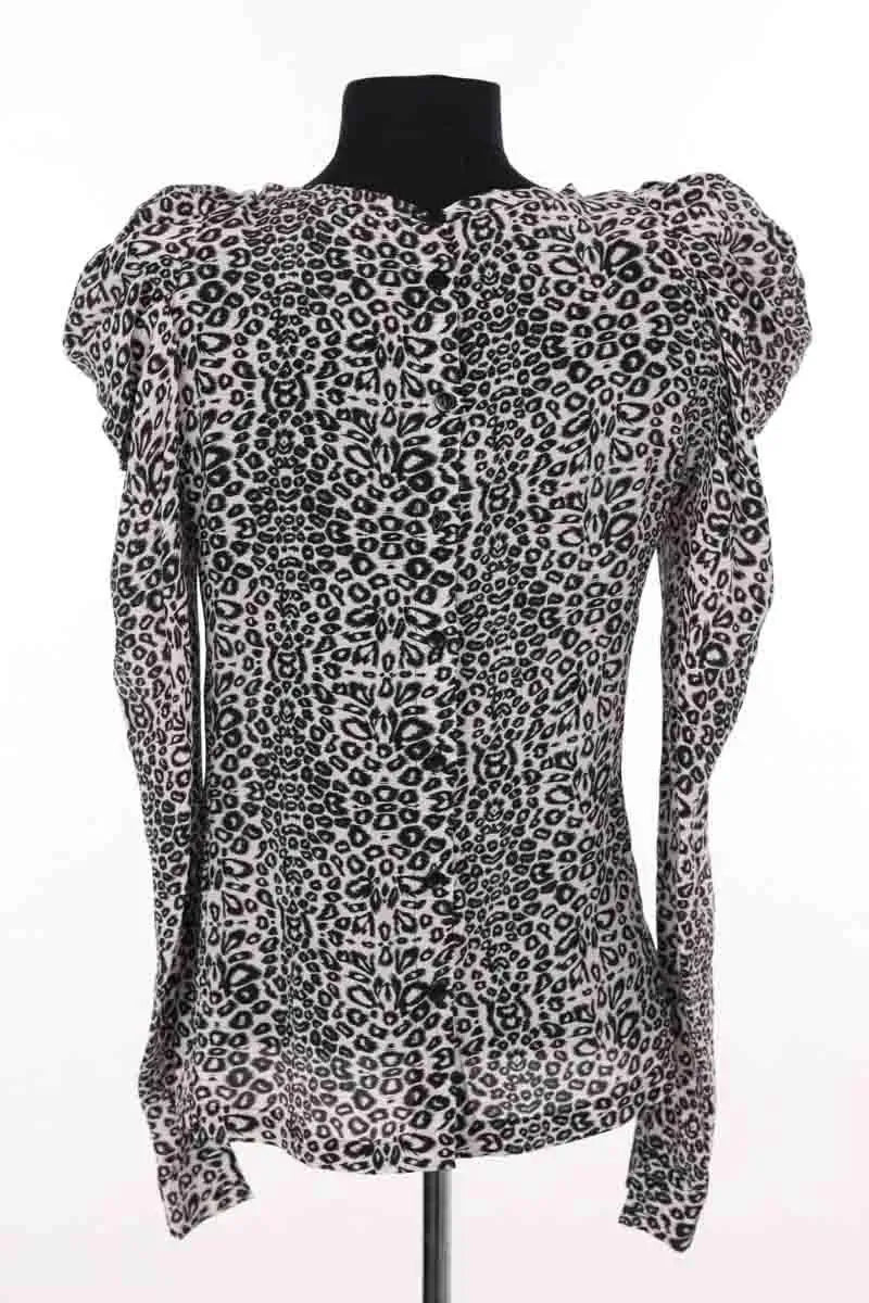 Blouse Maje Blanc en Soie