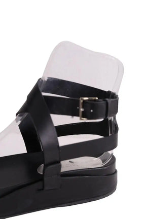 Sandales Ines de la Fressange Noir en Cuir