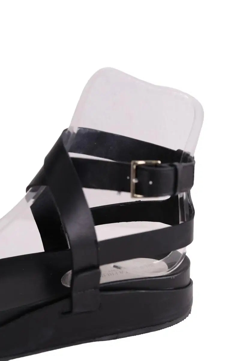 Sandales Ines de la Fressange Noir en Cuir