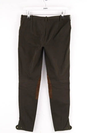 Pantalon d'Equitation Ralph Lauren Kaki en Coton