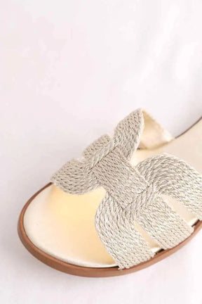 Mules LK Bennett Riley Doré en Tissu