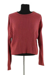 T-shirt Sézane Rose en Laine, taille L - Seconde Main