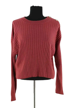 T-shirt Sézane Rose en Laine, taille L - Seconde Main