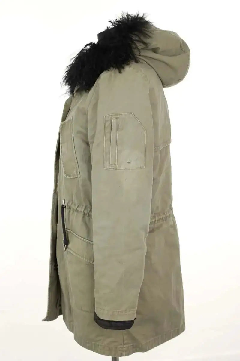 Parka Maje Kaki en Coton