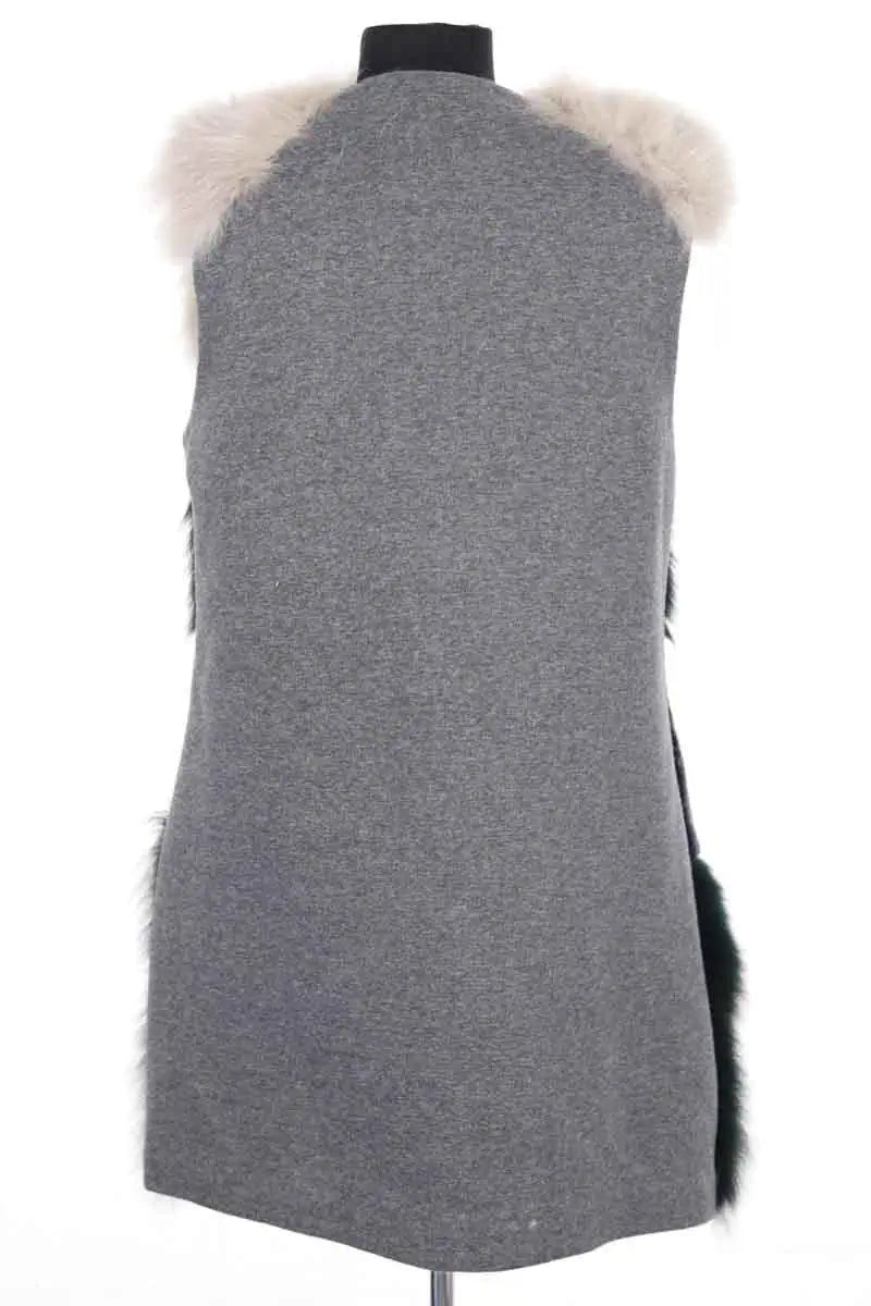 Veste sans manches Pinko Gris en Fourrure