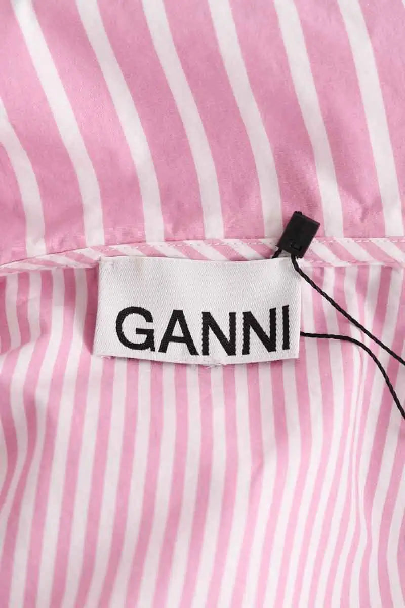Chemise Ganni Rose en Coton