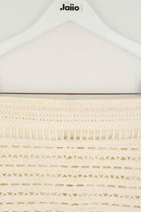 Jupe Maje Beige en Synthétique