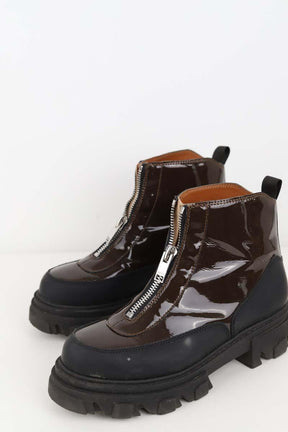 Boots Ganni  Marron